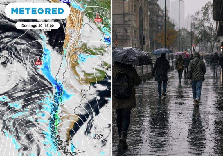 Chile cierra agosto con m&aacute;s precipitaciones: el domingo los chubascos avanzar&iacute;an hasta Coquimbo