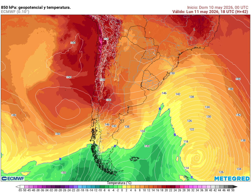 La dorsal cálida en altura favorecerá tardes inusualmente cálidas en sectores interiores del norte y centro de Chile durante el inicio de semana, con temperaturas que podrían acercarse a los 30 °C en pleno otoño.