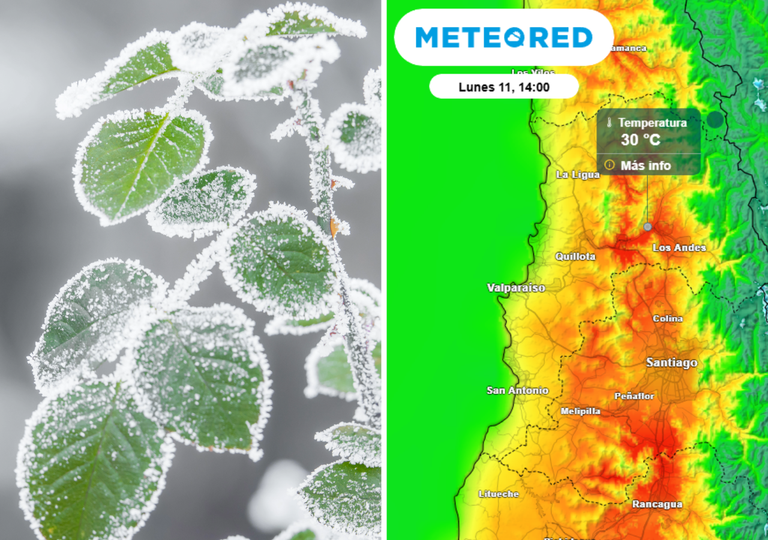 Chile comienza la semana entre heladas, tardes c&aacute;lidas y lluvias: revisa el pron&oacute;stico del 11 al 13 de mayo