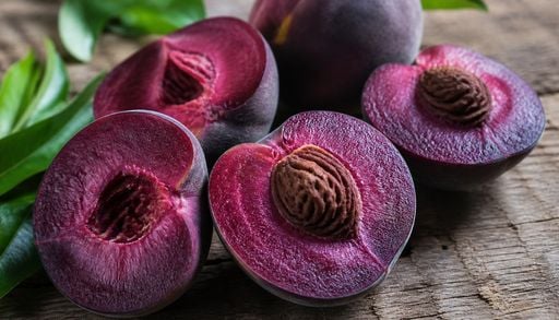 Chile tiene un durazno &uacute;nico en el mundo: as&iacute; es la curiosa variedad &ldquo;betarraga&rdquo; de color morado intenso