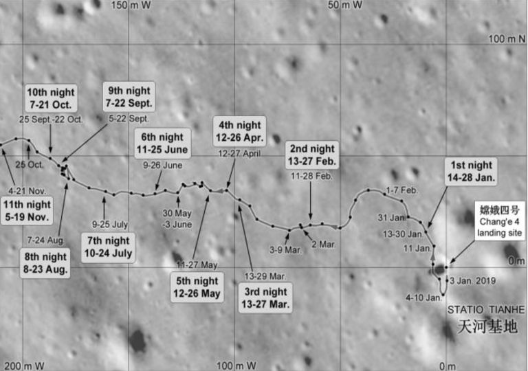 Chang'e-4 Luna China imagenes Chang'e-4 Luna China imagenes