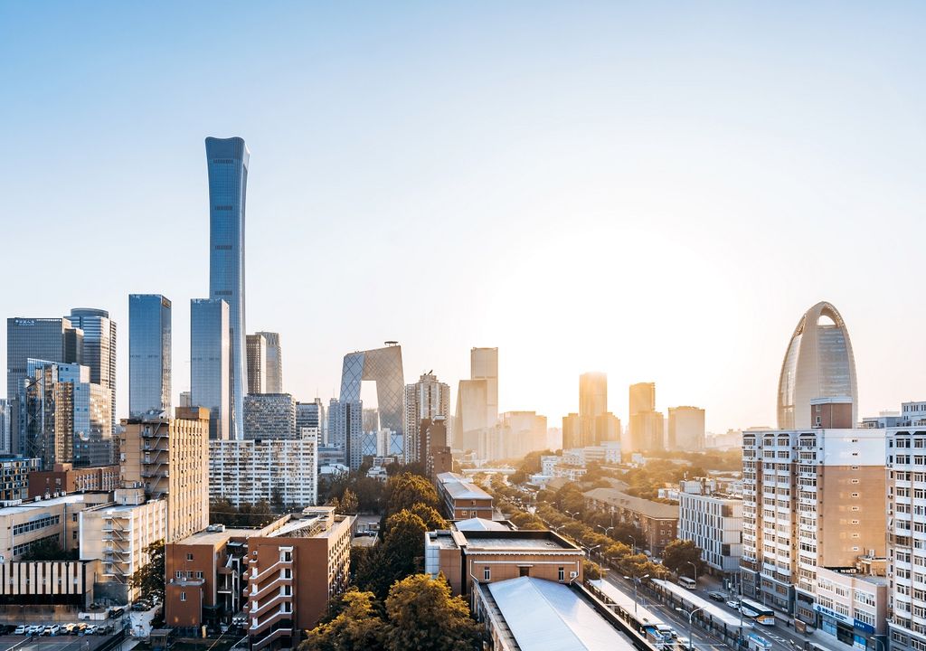 Imagen mostrando edificios en Beijing