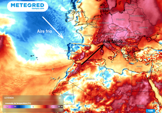 Un chorro polar intenso traerá un temporal invernal con precipitaciones, nevadas, mala mar y un fuerte descenso térmico