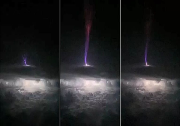 Chorros gigantes: estudian misterioso “rayo invertido” hacia el espacio Chorros gigantes: estudian misterioso “rayo invertido” hacia el espacio
