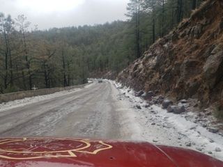 Intensas rachas de viento y chubascos de nieve en el Norte del país, efectos asociados a la Quinta Tormenta Invernal