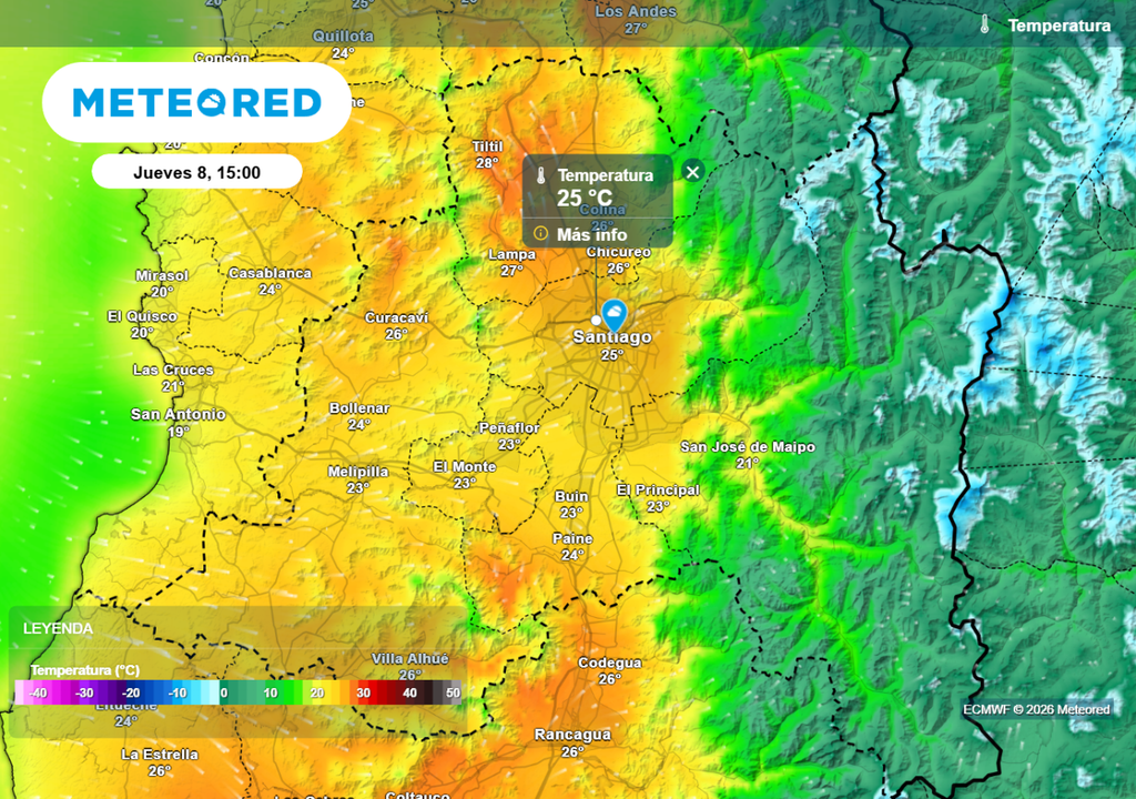 Temperaturas máximas