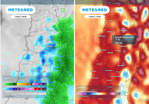Chubascos y hasta 20 &deg;C marcar&aacute;n el inicio de semana en Santiago: &iquest;cu&aacute;ndo volver&iacute;a la lluvia a la RM?