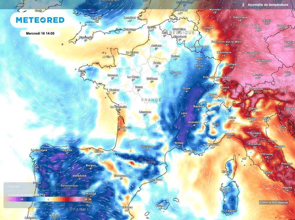 Des températures assez fraîches sont à prévoir d'ici le milieu de semaine.
