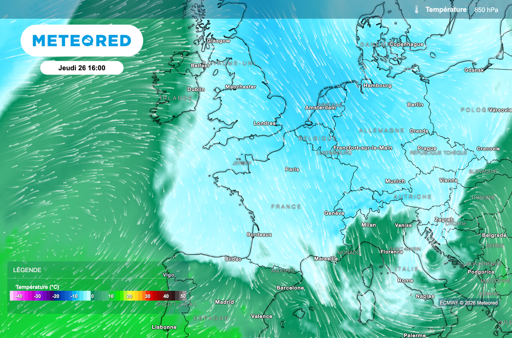 Arrivée d'air polaire sur la France ce mercredi.