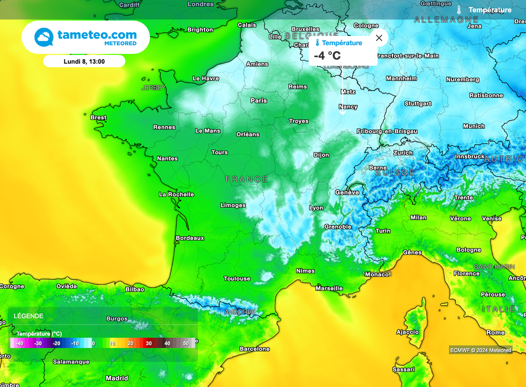 Le froid deviendra plus piquant en cours de semaine prochaine.
