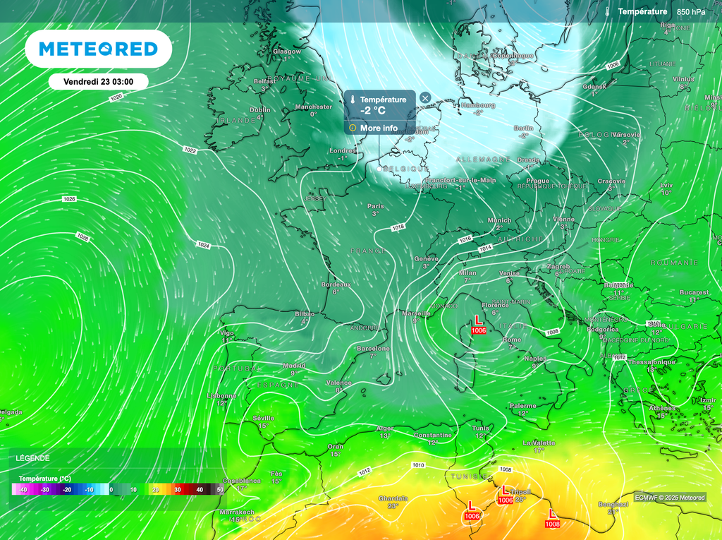 Une masse d'air froid va s'inviter pour cette fin de semaine. L'automne de retour ?