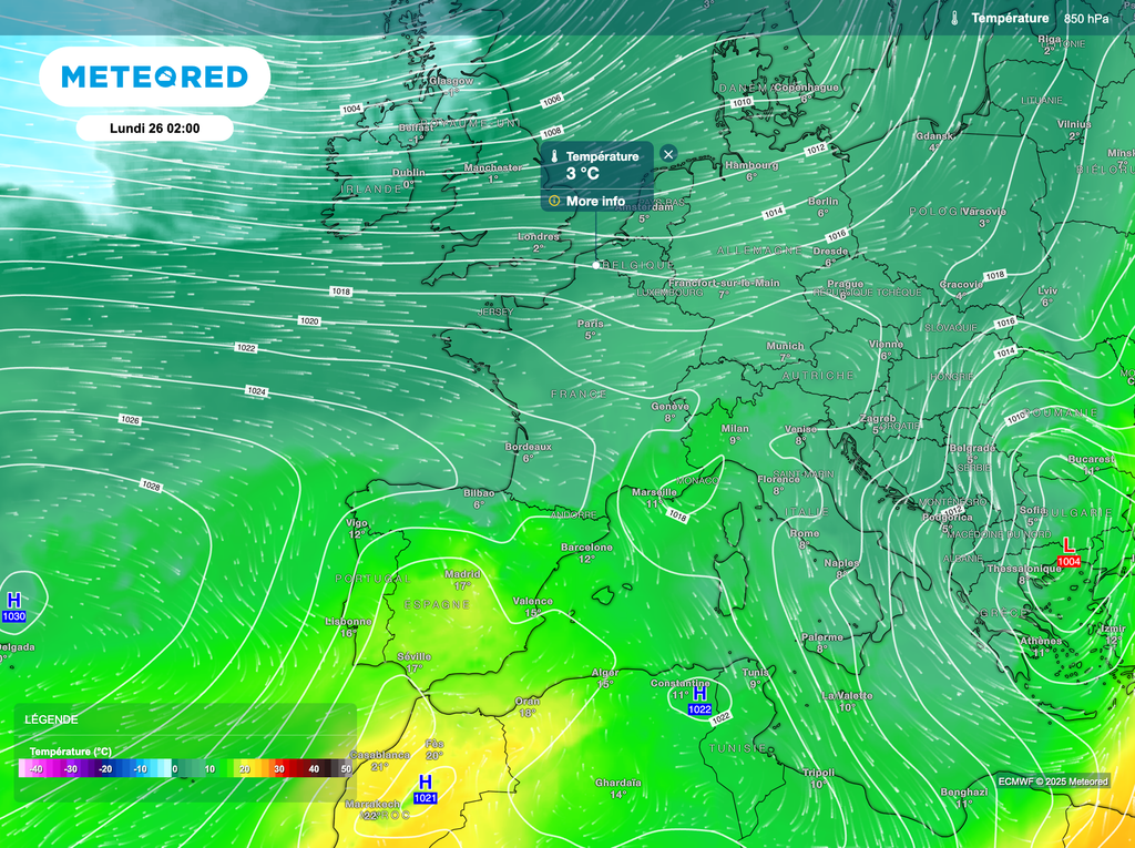Un peu de fraîcheur persistera en altitude mais les températures au sol auront tendance à remonter doucement mais surement.