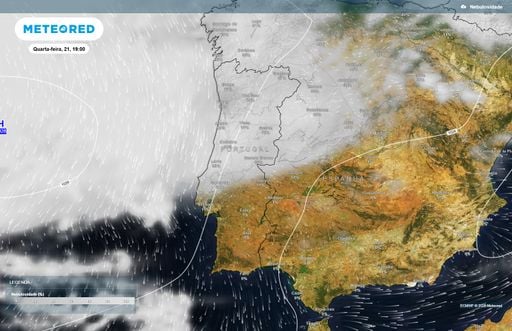 Chuva aproxima-se de Portugal esta quarta-feira? O ECMWF revela onde poder&aacute; chover e como estar&aacute; o c&eacute;u