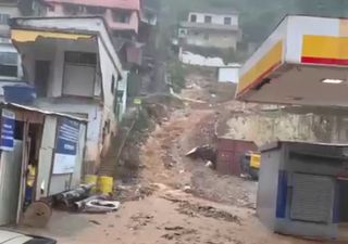 Chuva intensa deixa em alerta a região de Petrópolis, no Rio de Janeiro