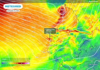 Chuva de 35 mm e vento de 90 km/h, os extremos da tempestade que amanhã atingirá Portugal: zonas afetadas