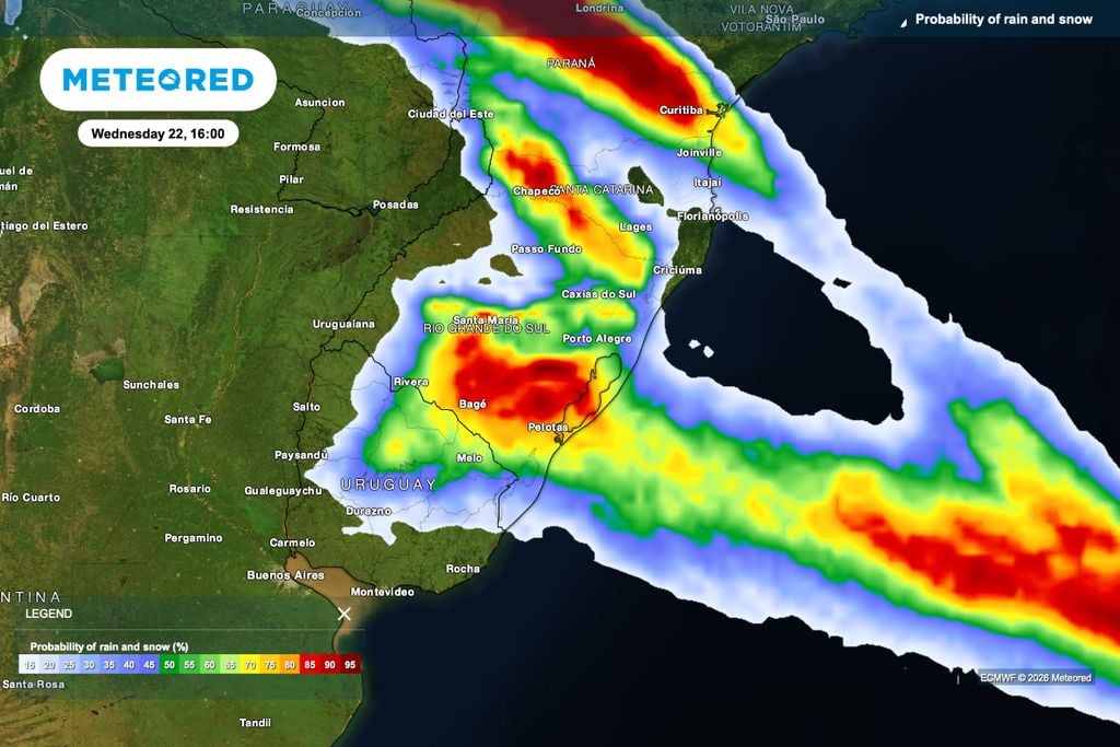 serra gaúcha, Rio Grande do Sul, pelotas, porto alegre A chuva avança pelo leste do Rio Grande do Sul nesta quarta-feira (22), alcançando áreas de Pelotas, Porto Alegre e da Serra Gaúcha.
