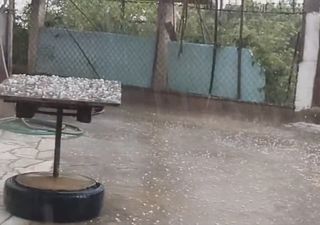 Chuva de granizo atinge as regiões mais castigadas pela seca em Portugal, veja as imagens!