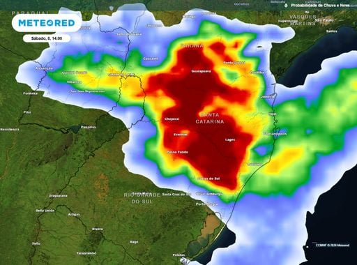 Chuva de mais de 100 mm, tempestades e vendavais ainda amea&ccedil;am o Sul; veja as &aacute;reas em risco