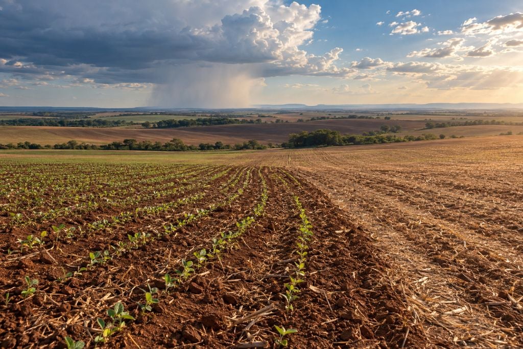 soja, milho, chuva A chuva irregular cria condições diferentes para o plantio de soja e milho em Goiás.