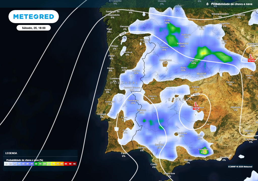 O interior Norte, Centro e o Alentejo estarão em evidência como as regiões mais expostas às nuvens de trovoada.