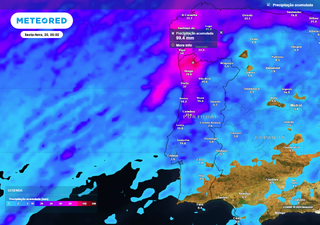 Chuva e vento marcam a semana anterior ao Natal em Portugal. Os mapas da Meteored mostram onde irá chover mais