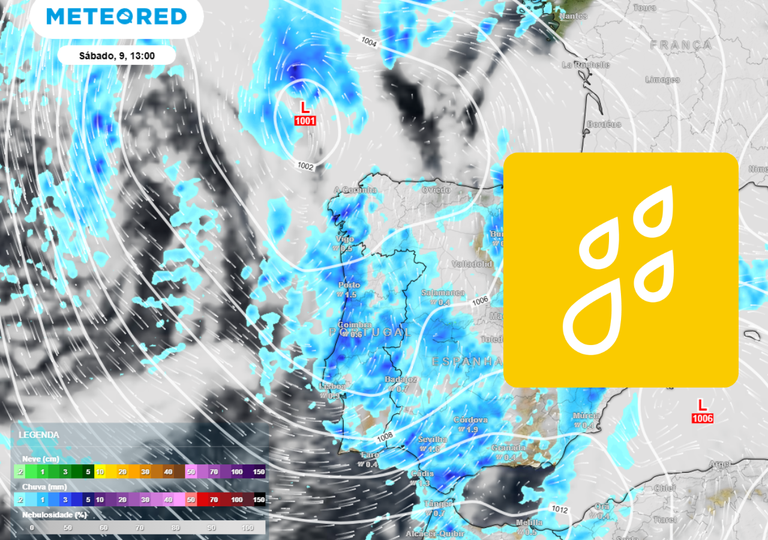Chuva em Portugal: esta quinta-feira forma-se uma depress&atilde;o fria que deixar&aacute; chuva at&eacute; segunda, 11 de maio