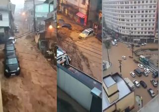 Lluvia fuerte causó derrumbes, inundaciones y muertes en Petrópolis-RJ