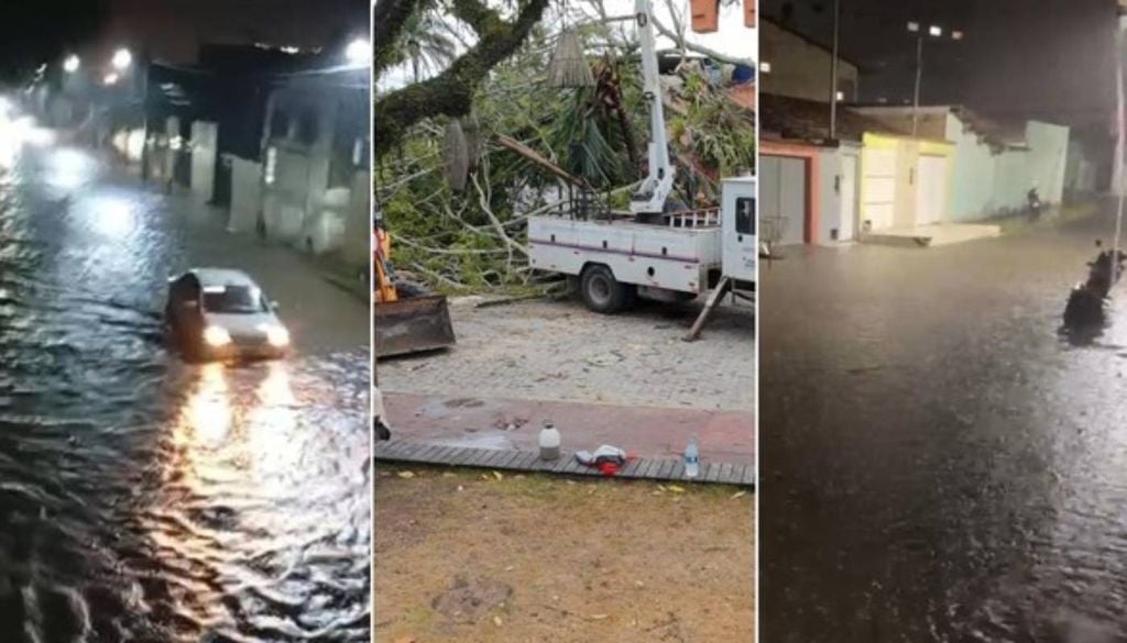 Chuva intensa causou estragos no sul da Bahia. Foto: Redes Sociais Chuva intensa causou estragos no sul da Bahia. Foto: Redes Sociais