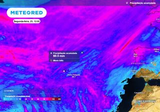 Chuva forte e trovoada deixam Açores sob aviso amarelo na sexta e no sábado: será por causa do ciclone-bomba Bert?