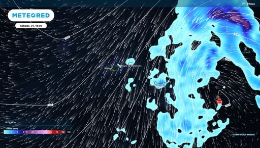 Chuva nos A&ccedil;ores at&eacute; segunda-feira, 2 de novembro? ECMWF revela as ilhas mais expostas e a evolu&ccedil;&atilde;o do vento