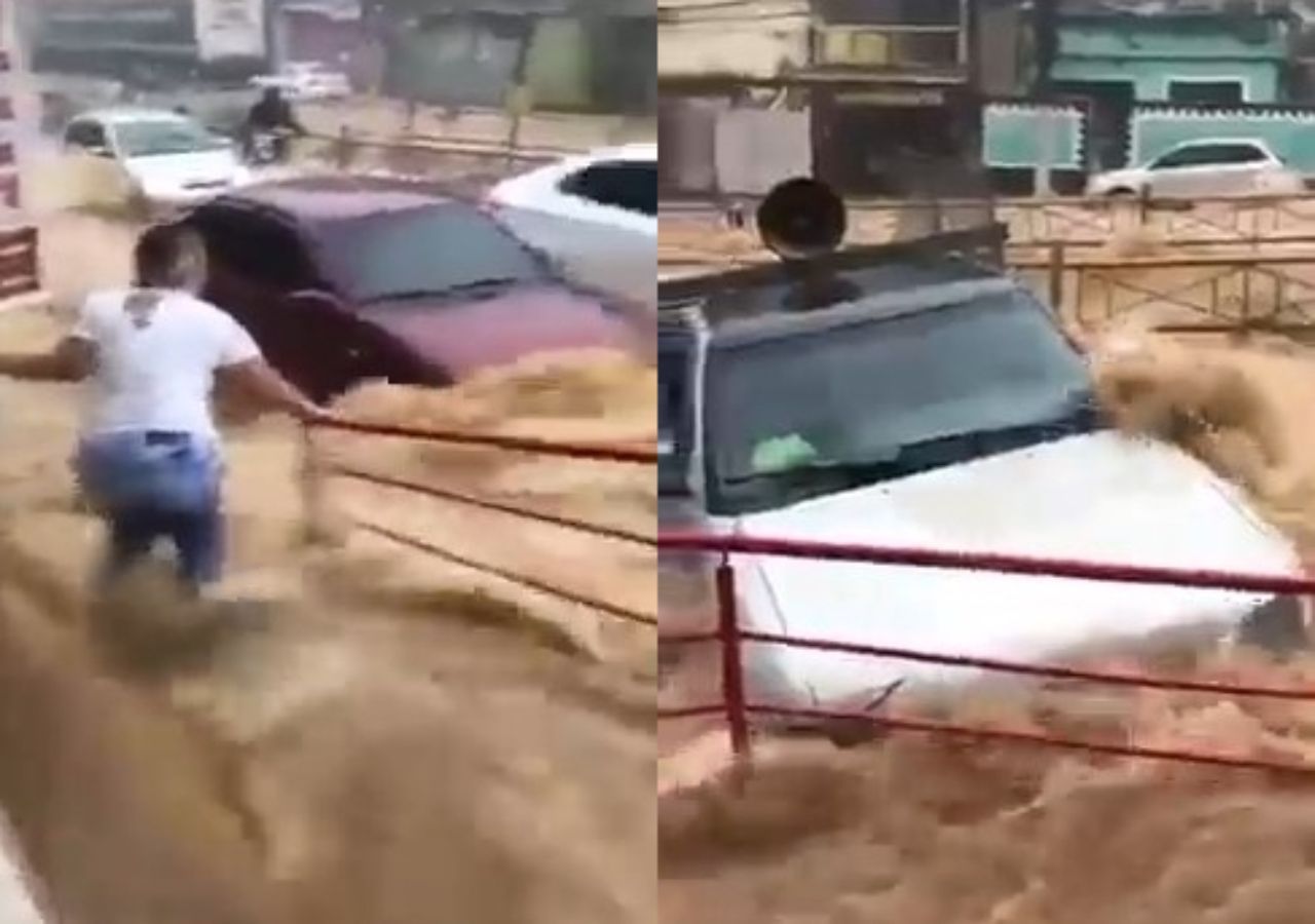 Chuva Torrencial Provoca Enxurradas Em Volta Redonda No Rio De Janeiro
