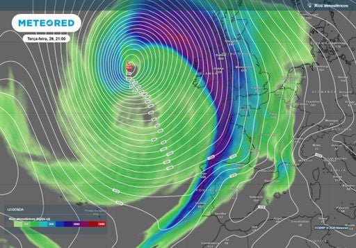 Chuva, trovoada, vento e descida das temperaturas: assim evoluir&aacute; o tempo em Portugal at&eacute; quarta-feira, 30 de setembro