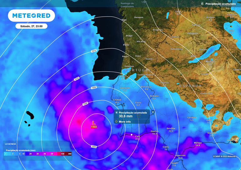 Chuva, vento e frio marcam o fim de dezembro em Portugal: saiba como estar&aacute; o tempo na sua regi&atilde;o antes do adeus a 2025