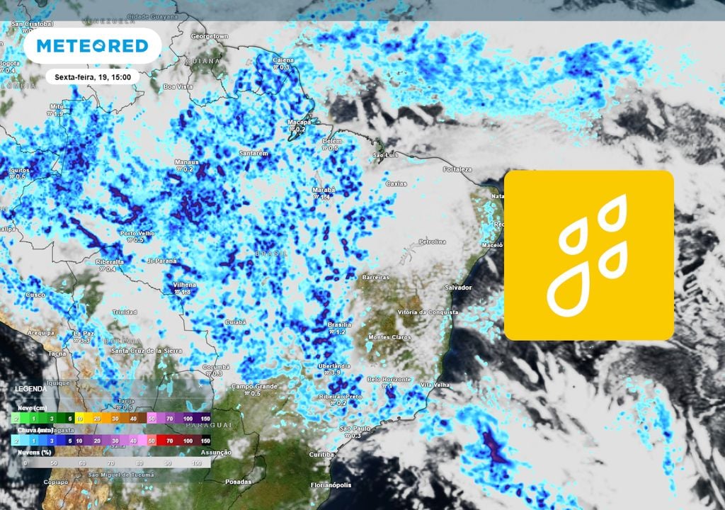 Previsão de nebulosidade e chuva na sexta-feira durante a tarde. Previsão de nebulosidade e chuva na sexta-feira durante a tarde.