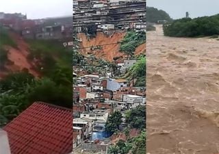 Immagini di piogge torrenziali e torrenziali a San Paolo: inondazioni e 19 morti