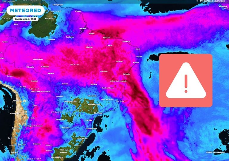 Chuvas extremas ainda s&atilde;o previstas para MG e alertas se estendem para o Norte o Nordeste