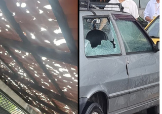 Chuvas intensas acompanhadas de granizo causaram estragos no Sudeste. Veja como fica o tempo nos próximos dias