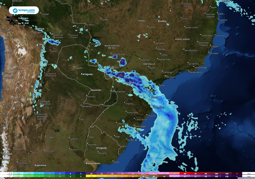 alerta de temporais e granizo