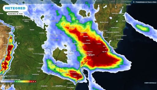 Chuvas intensas e volumes de at&eacute; 100 mm deixam em alerta SP, MG e RJ nas pr&oacute;ximas horas