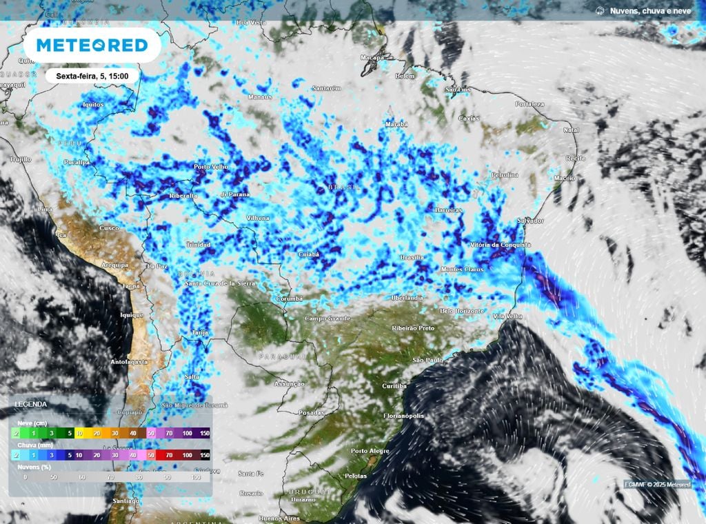 Chuva prevista para a tarde desta sexta-feira (5). Chuva prevista para a tarde desta sexta-feira (5).