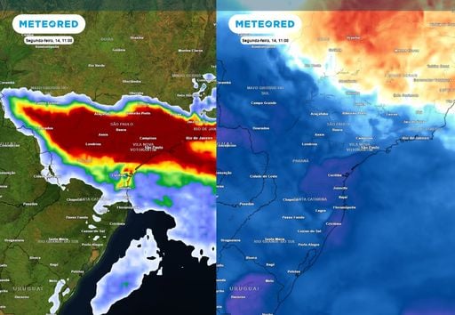 Chuvas intensas, tempestades e frio mant&eacute;m o padr&atilde;o incomum nesta semana de setembro