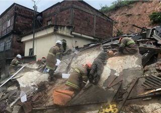 Chuvas isolam moradores em construções condenadas durante a quarentena