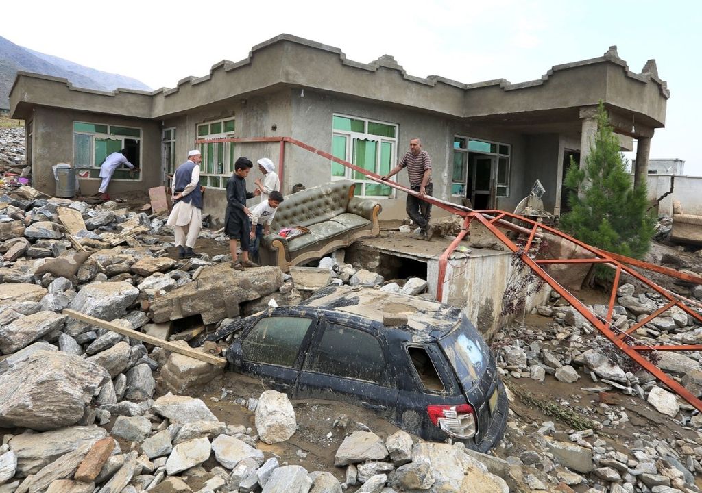 Inundações e mortes no Afeganistão, flash floods