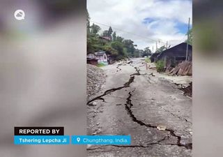 Las lluvias torrenciales provocan muertos y la destrucción de la presa de Chungthang en la India: estas son las imágenes