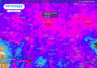 Chuvas vão abranger todo o Centro-Oeste até pelo menos o fim desta semana: acumulados podem atingir os 100 mm