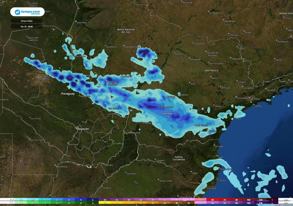 alerta de chuvas intensas