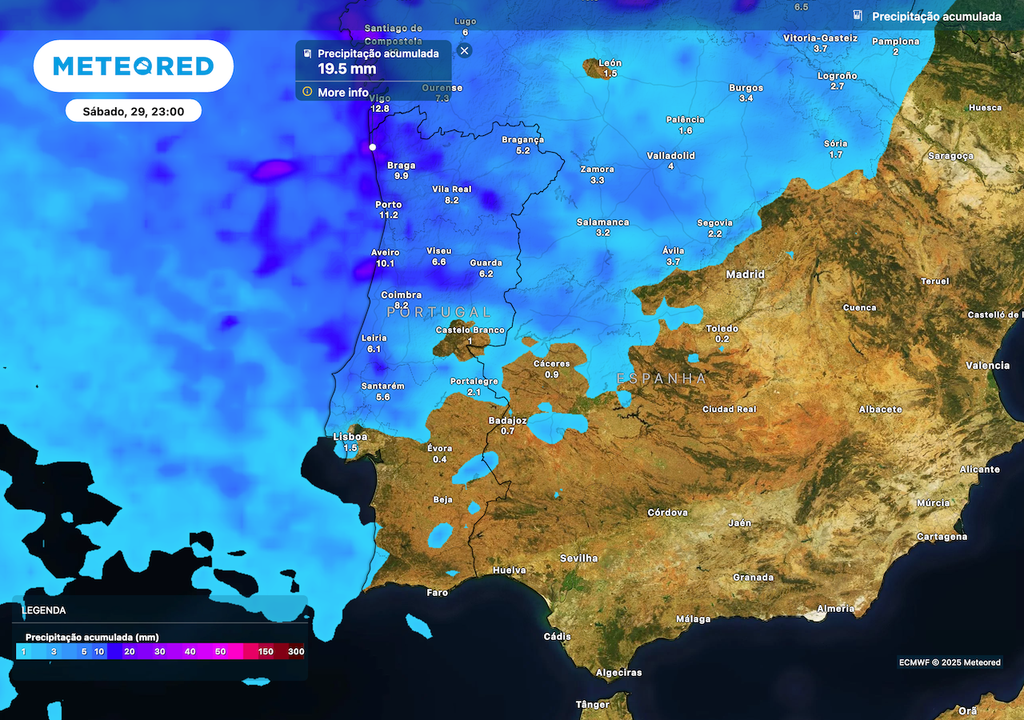 Chuva sobretudo a norte do sistema Montejunto-Estreja. Chuva sobretudo a norte do sistema Montejunto-Estreja.