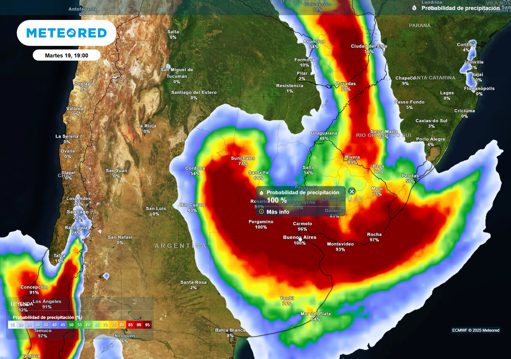 Alerta por ciclogénesis, tormentas y frío: cuándo será el día más lluvioso de la semana, las zonas afectadas y cómo seguirá el clima en el AMBA - Image 2