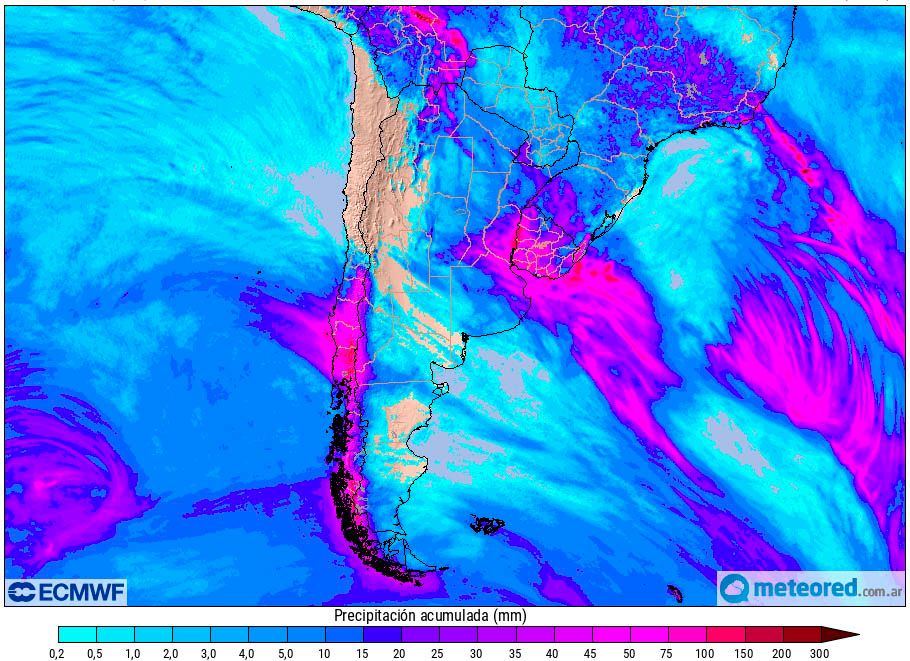 Lluvias Argentina Pronóstico ECMWF Lluvias Argentina Pronóstico ECMWF