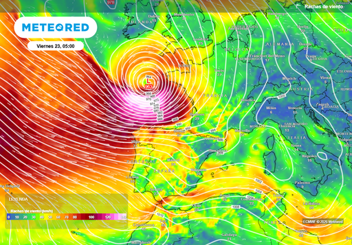 Ciclog&eacute;nesis explosiva en marcha: estas ser&aacute;n sus consecuencias en Espa&ntilde;a en las pr&oacute;ximas horas